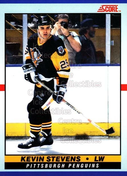 1990-91 Score Young Superstars #17 Kevin Stevens - Image 1 of 1