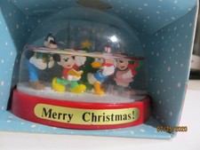Vintage Merry Christmas Snow Globe Disney Character Kurt Adler