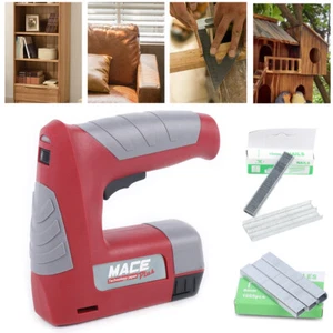 Electric Heavy Duty Nail Gun Staple Gun Cordless Stapler Nailer Woodworking Tool - Picture 1 of 11