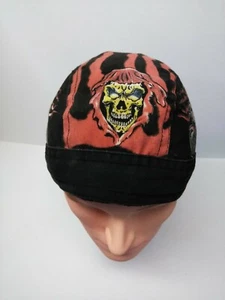 NEW ZAN Fly-Danna Dew-Rag SKULL GRIM REAPER ON MOTORCYCLE HEADWRAP W/ NECK PIECE - Picture 1 of 15