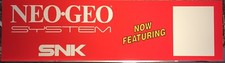 Neo Geo SNK 1 Slot Arcade Marquee 23.5" x 6.5"