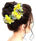 Attractive Artificial Flowers Hair Accessories Color Yellow For All Functions