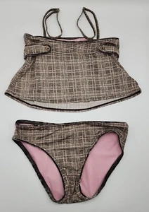 Juicy Couture Girl’s 2 Pc Tankini Swimsuit Size 14 Years Pre-owned - Picture 1 of 12