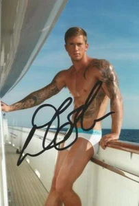 THE ONLY WAY IS ESSEX: DAN OSBORNE SIGNED 6x4 SEXY TOPLESS MODEL FOTO + COA - Bild 1 von 1