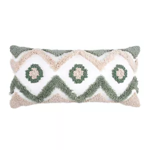 Pickford Green Tufted Pillow 12x24 - Levtex Home - Picture 1 of 3
