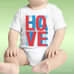 Unisex Baby Body Love Over Hate Gift Idea - Picture 1 of 1