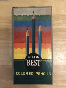 Matite colorate vintage Dixon "Best" confezione da 22 n. 110-NOS **Made in USA ** - Foto 1 di 3