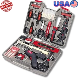 Household Tool Set 144 Piece w/ Most Used Tools Convenient Cordless Screwdriver - Picture 1 of 6