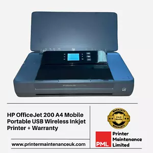 HP OfficeJet 200 A4 Mobile Portable USB Wireless Inkjet Printer + Warranty - Picture 1 of 2