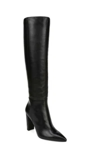 Sam Edelman Raakel Black Leather Knee-High Block Heel Tall Boot 8.5M BRAND NEW! - Picture 1 of 23
