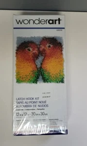 WONDERART LATCH HOOK KIT LOVE BIRDS PARROTS #426209 NIB - Picture 1 of 8