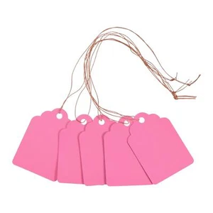 Étiquette PVC 5x3,5cm Etanche Jardin Boutique Maison Rose Set 100pcs - Photo 1 sur 5