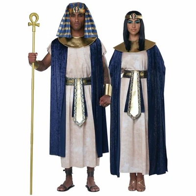 Túnica Antigua Egipcia Faraón Cleopatra Unisex Adulto Hombre Mujer Disfraz Foto 1 de 4