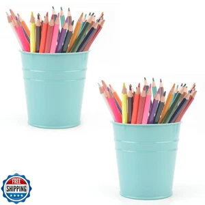 MATIMASU Pen Holder Cup For Desk Pencil Holder Metal Marker Pen Organizer Sto - Picture 1 of 5