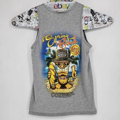 Camiseta sin mangas Ron Jon Surf Shop para hombre mediana Cozumel loro Tiki gráfico vacaciones de primavera Foto 1 de 4