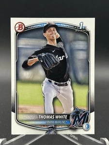 Thomas White 2025 Bowman Baseball 1st Bowman Paper Base Miami Marlins BP-69 - Picture 1 of 2