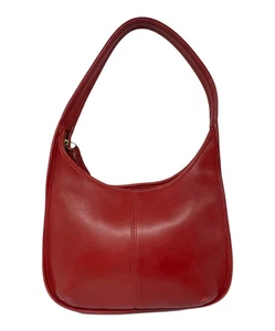 Vintage Coach Ergo Zip Hobo Schultertasche Handtasche 9025 Rot Leder USA - Bild 1 von 24