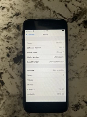 Apple iPhone 7 32 GB, Negro, Desbloqueado Foto 1 de 3