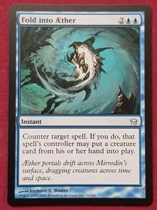 Magic The Gathering FIFTH DAWN FOLD INTO AETHER blue card MTG - Picture 1 of 2
