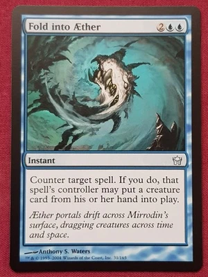 Magic The Gathering FIFTH DAWN FOLD INTO AETHER blue card MTG - Image 1 of 2