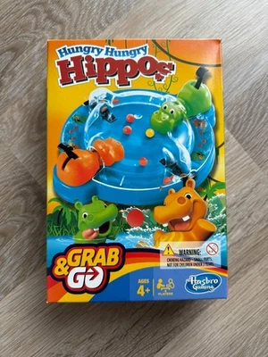 New Hasbro - Hungry Hippos - Travel  Grab & Go Rare Board Game Family Fun - Image 1 of 2