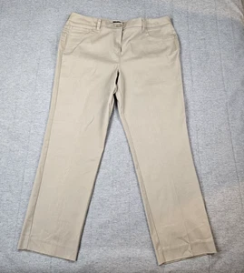 Larry Levine Sport Damen hoch geschnitten lässig gerades Bein Stretch khaki Hose 16 - Bild 1 von 11