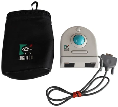 Logitech TrackMan Portable Clip On Trackball (DB9 Serial) with Case - Image 1 of 4
