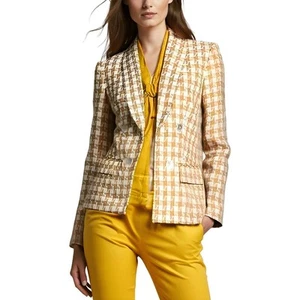 Kasper Womens Houndstooth Double-Breasted Blazer BHFO 5567 - Picture 1 of 1