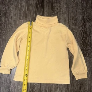 Vintage Buster Yellow  turtleneck long sleeve shirt Made In USA kids size 4T - Picture 1 of 3