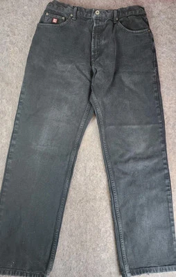 Chaps Ralph Lauren Jeans Men's 34 x 30 Black Denim Straight Leg Faded - Image 1 of 4