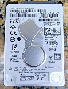 HGST Z5K1000-1000 1TB 2.5" SATA Laptop Hard Drive Good Shape - Picture 1 of 4