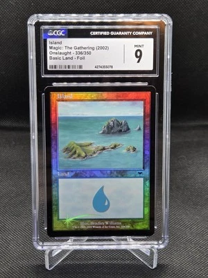 MTG Onslaught Foil Island 336/350 CGC Mint 9 - Image 1 of 2
