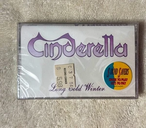 Cinderella Long Cold Winter Vintage Cassette Tape Still Sealed 1988 NEW - Imagen 1 de 3