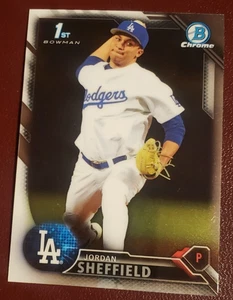 2016 Bowman Chrome #BDC-97 Jordan Sheffield P Los Angeles Dodgers   **40% off 2+ - Picture 1 of 2