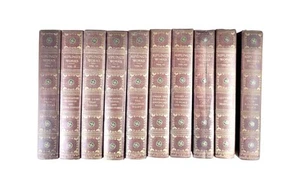 KIPLING'S WORKS (Sahib Ed) Complete 10 Volume Set Vintage Circa early 1900's - Picture 1 of 5