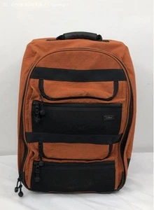 LL Bean Rolling Travel Bag Duffle Bag Adventure Bag Burnt Orange Great Condition - Picture 1 of 11