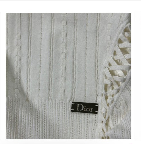 Maglia Christian Up taglia 36 Dior allacciata senza maniche