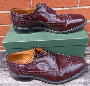 ALFRED SARGENT MENS MADISON BORDEAUX AMERICAN BROGUE LEATHER SHOES SIZE UK11 - Picture 1 of 12