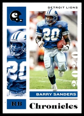 BARRY SANDERS 2020 PANINI CHRONICLES DETROIT LIONS #33 - Image 1 of 2