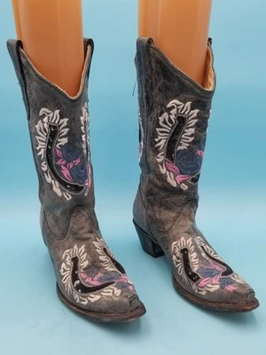 Corral Horseshoe Embroidered Western Boots Women's Size 9M - Image 1 of 4
