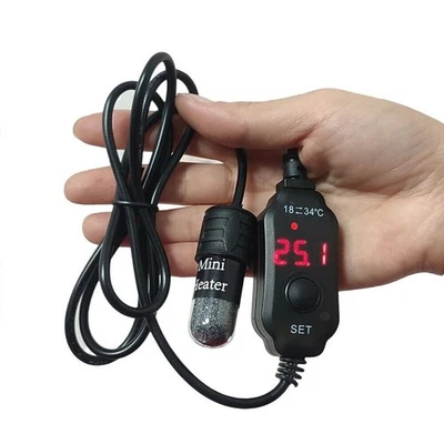 USB 10W Aquarium Heizstab Mini Kleine Regelheizer Aquariumheizung Digitalanzeige - Bild 1 von 4