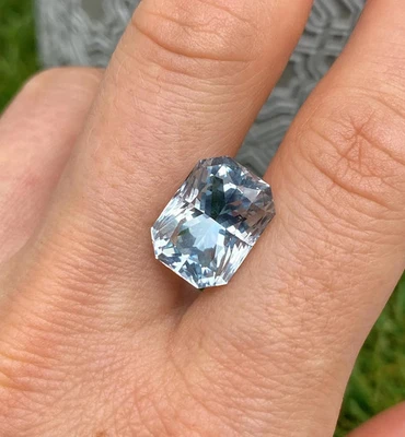 9.30Ct Aquamarine natural gemstone, radiant cut, 14.3x10.7x9.3mm, Madagascar - Image 1 of 4