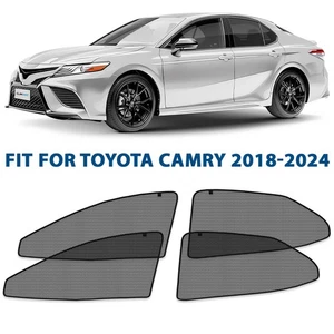 Sun Shades Front and Back Glass Magnetic Screen for 2018-2024 Toyota Camry - Picture 1 of 7