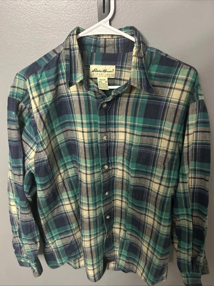 Vintage Eddie Bauer Men’s Plaid Shirt Size Small - Image 1 of 4
