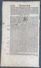 1598 Munster Antique Print of Forest & Hunting in Steinwald Germany, Twins