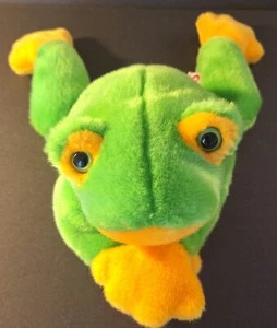 Ty Smoochy Frosch Plüschtier 14 Zoll Stofftier Beanie Buddies 1996 Spielzeug Vintage  - Bild 1 von 5