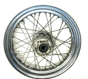 OEM Original Harley-Davidson Rim Wheel Chrome 16x3 40 Laced Spoke 1" Axle USED - Foto 1 di 9