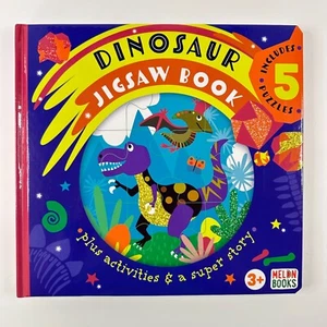 Dinosaurier Puzzle Buch, 5 Puzzles und Geschichte, NEU (Board Book) - Bild 1 von 10