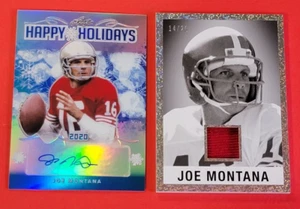TARJETA AUTOGRAFIADA DE JOE MONTANA #d19/25 + TARJETA JERSEY USADA EN EL JUEGO #d14/25 49ers - Imagen 1 de 6