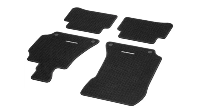 Genuine Mercedes-Benz Black Ribbed Floor Mats W212 E-Class A21268070019G32 - Image 1 of 4